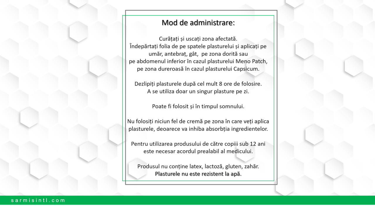 Capsicum Plaster - 10 buc 25