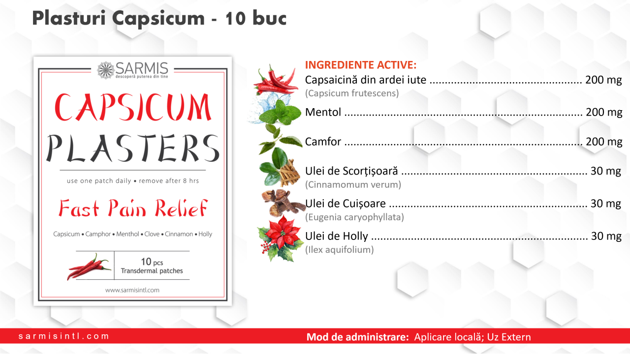 Capsicum Plaster - 10 buc 19