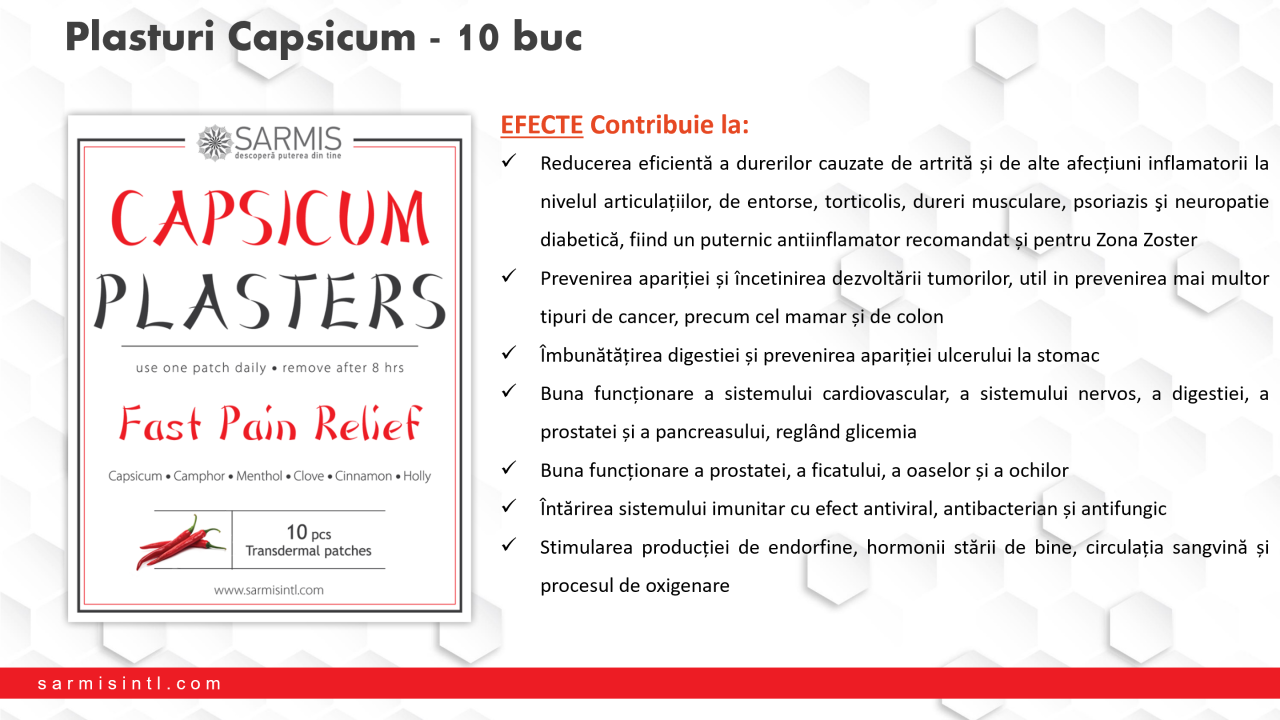 Capsicum Plaster - 10 buc 21
