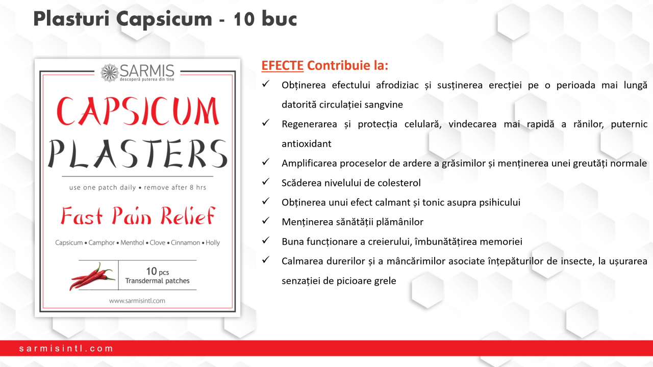 Capsicum Plaster - 10 buc 23