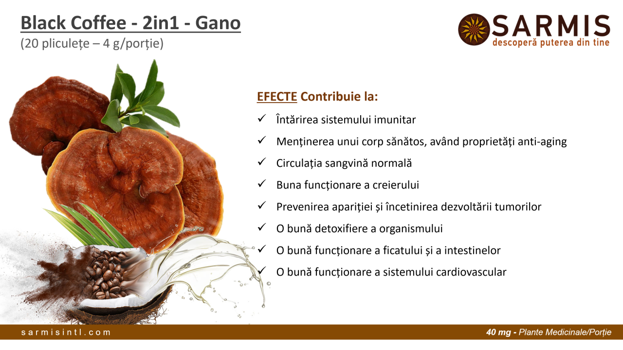 Black Coffee - 2in1 - Gano - 20 sachets 35