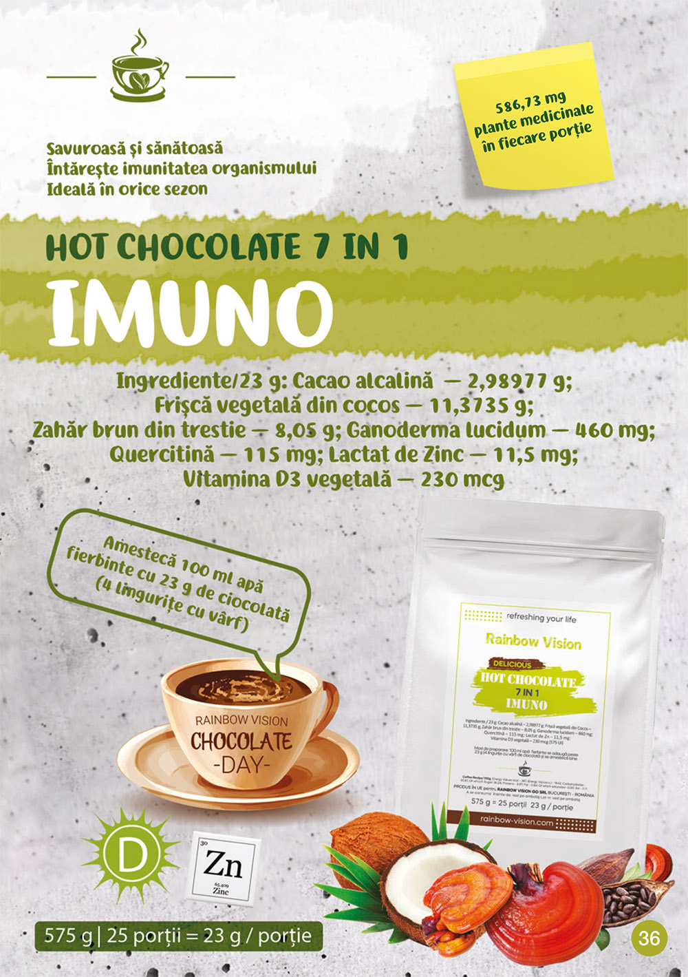Hot Chocolate - 7in1 - Imuno- 575g - 25 portii